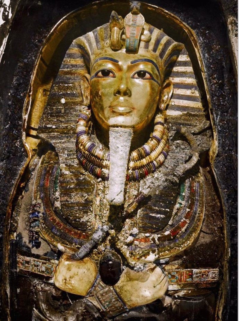 発見当時のツタンカーメン王のマスク - 名古屋の英会話＆外国語教室BRIDGE